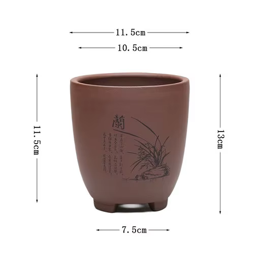 Pot de fleurs de sable violet pour plantes succulentes, fleur en pierre Yulu, pot de plante en pot d