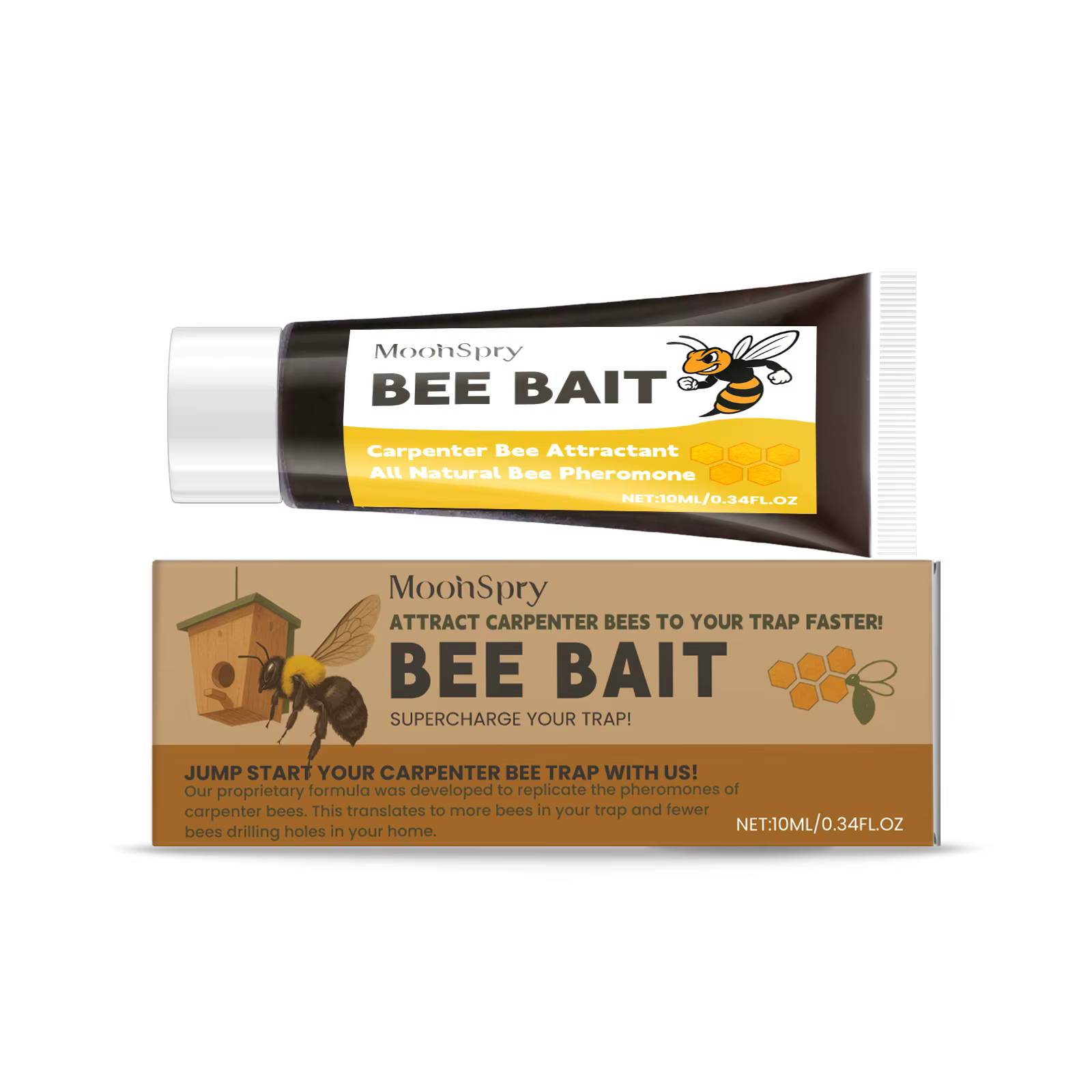 Baume attractif pour abeilles 10 ml, parfum miel naturel, outil polyvalent pour attraper les abeille
