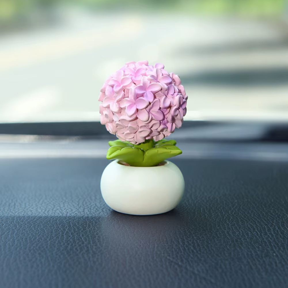 Pot de fleur de Simulation, décoration de tableau de bord Automobile, hyacinthe Lily, accessoire int