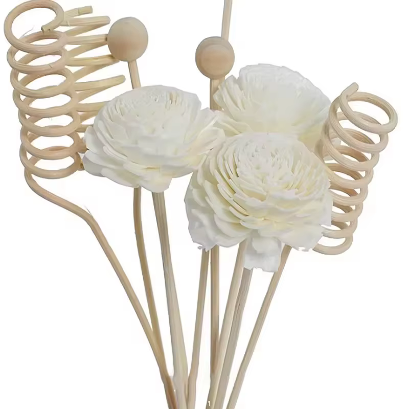 9 bâtonnets diffuseurs de parfum en rotin artificiel, recharge pour diffuseur d'arômes, bricolage fl