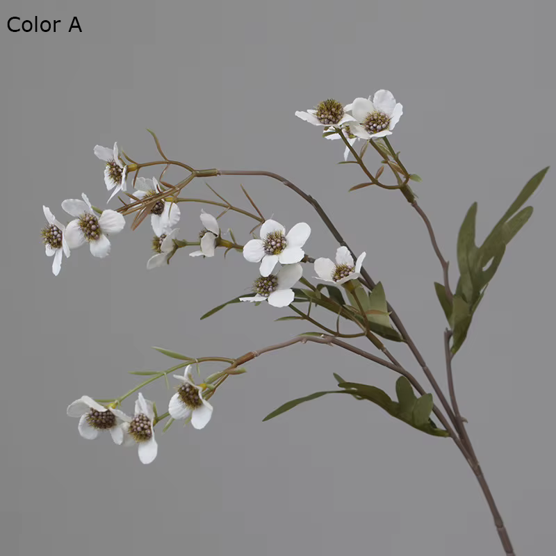 11 têtes automne couleur fleur de prunier fleur artificielle hiver doux faux Flores décoration de la