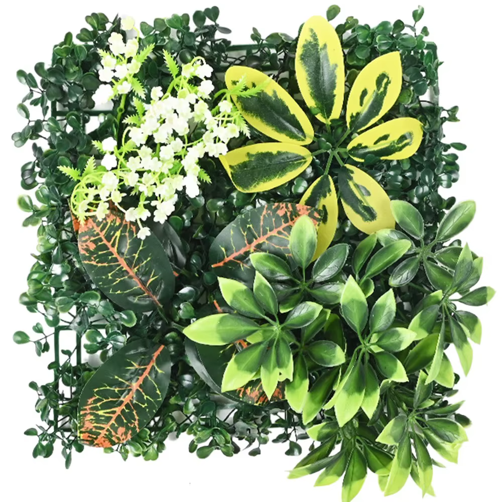 Panneau mural de plantes artificielles, bricolage, fleur, Simulation de la vie éternelle, feuille de