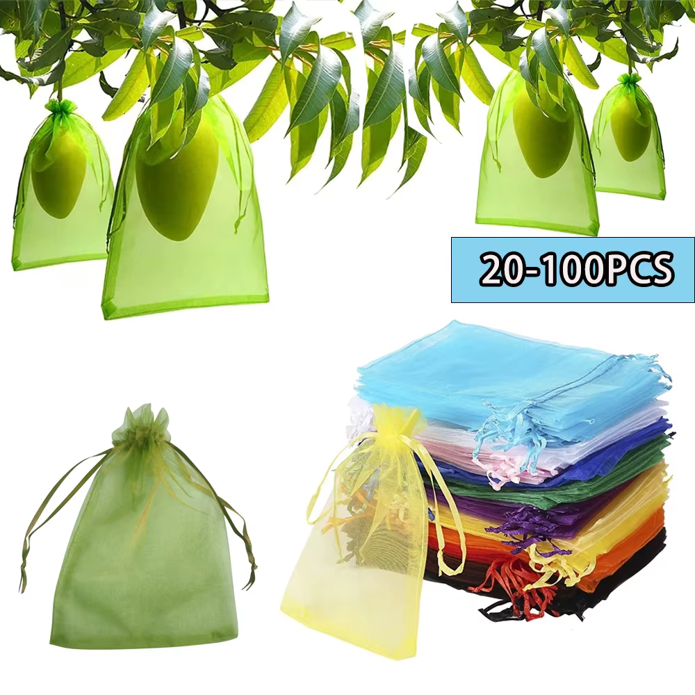 Sacs de culture de légumes et de raisins, 20 à 100 pièces, sacs de Protection des fruits, filet Anti
