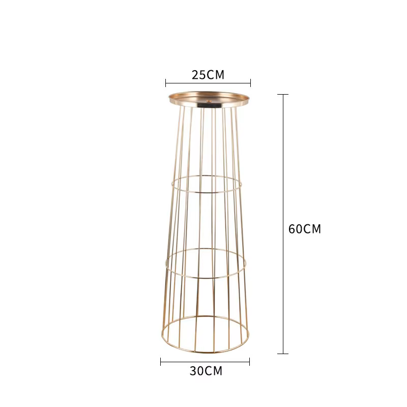 Vases en métal en forme de trompette (5/10 pièces) pour centre de table de mariage, vases à fleurs p