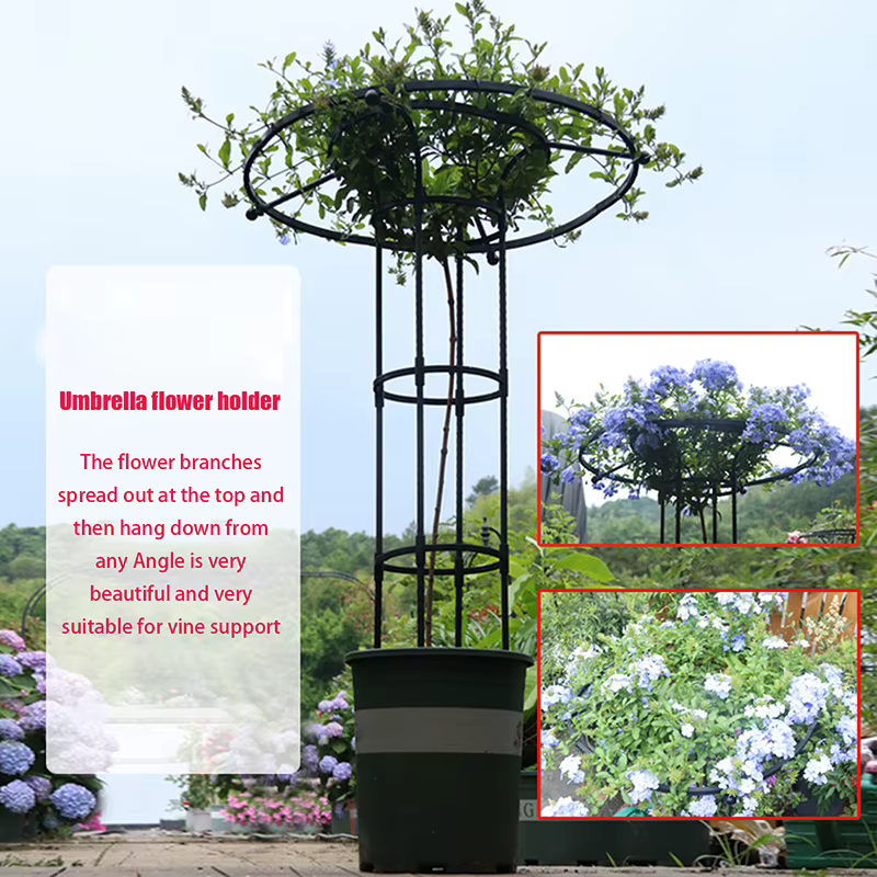 Treillis de Jardin pour Plantes Grimpantes, Tour Parapluie, Support DIY pour Pots de Fleurs