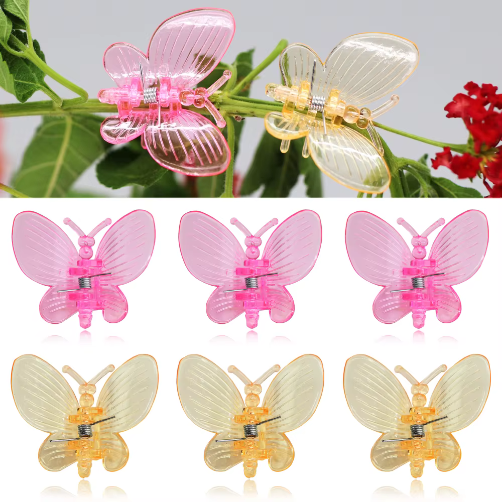 10-800 pièces orchidée pinces papillon pinces plantes de jardin vigne escalade Support fixe coloré e