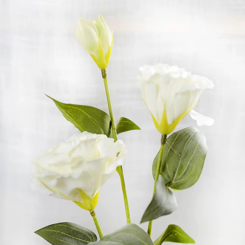 Eustoma-Fleurs artificielles, plantes pour décorer une chambre, une fenêtre, un balcon, une racine v