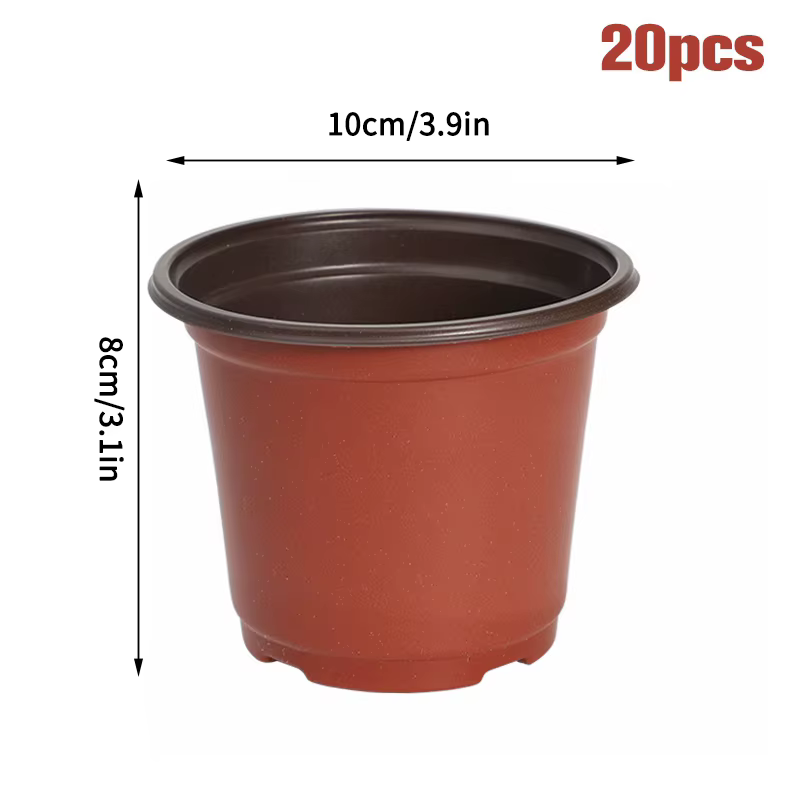 Pot de fleurs en plastique pour culture de plantes succulentes, petit pot de fleurs, pot de plantati