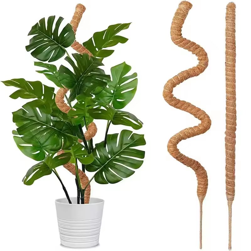 Bendable Plants Climbing Support Plant Moss Coir Pole Bottom Climbing Bracket Deformed Coconut Palm