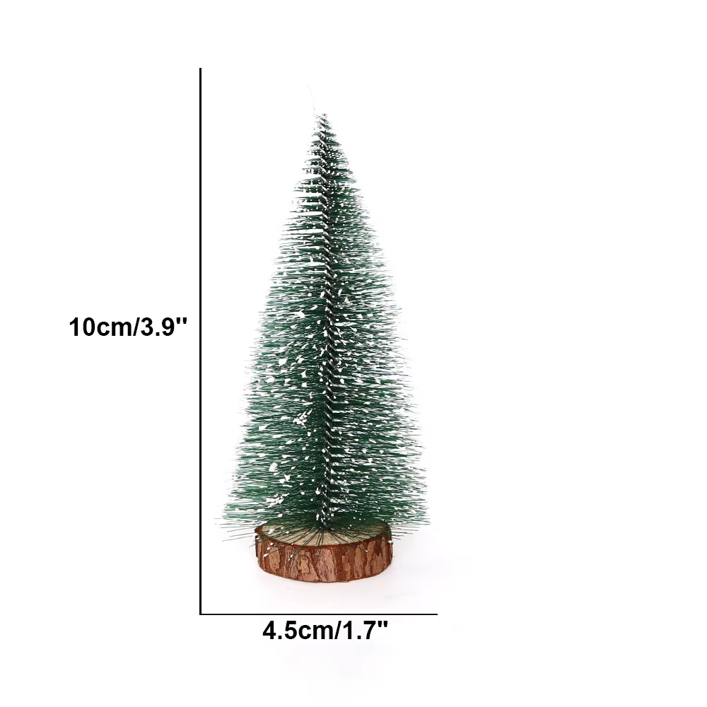 Décoration de noël artificielle, Mini arbre, pins de neige miniatures en cèdre pour décoration de Ta