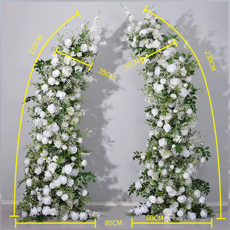 Plantes vertes artificielles de 2.3M, Roses en corne de vache, fleurs pour proposition de mariage en
