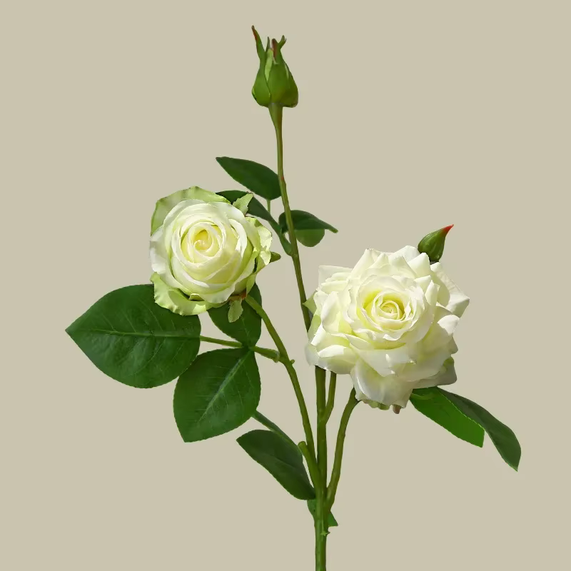 Fleurs artificielles au toucher réel, Roses en soie, décoration de balcon, fausse fleur, simulation 