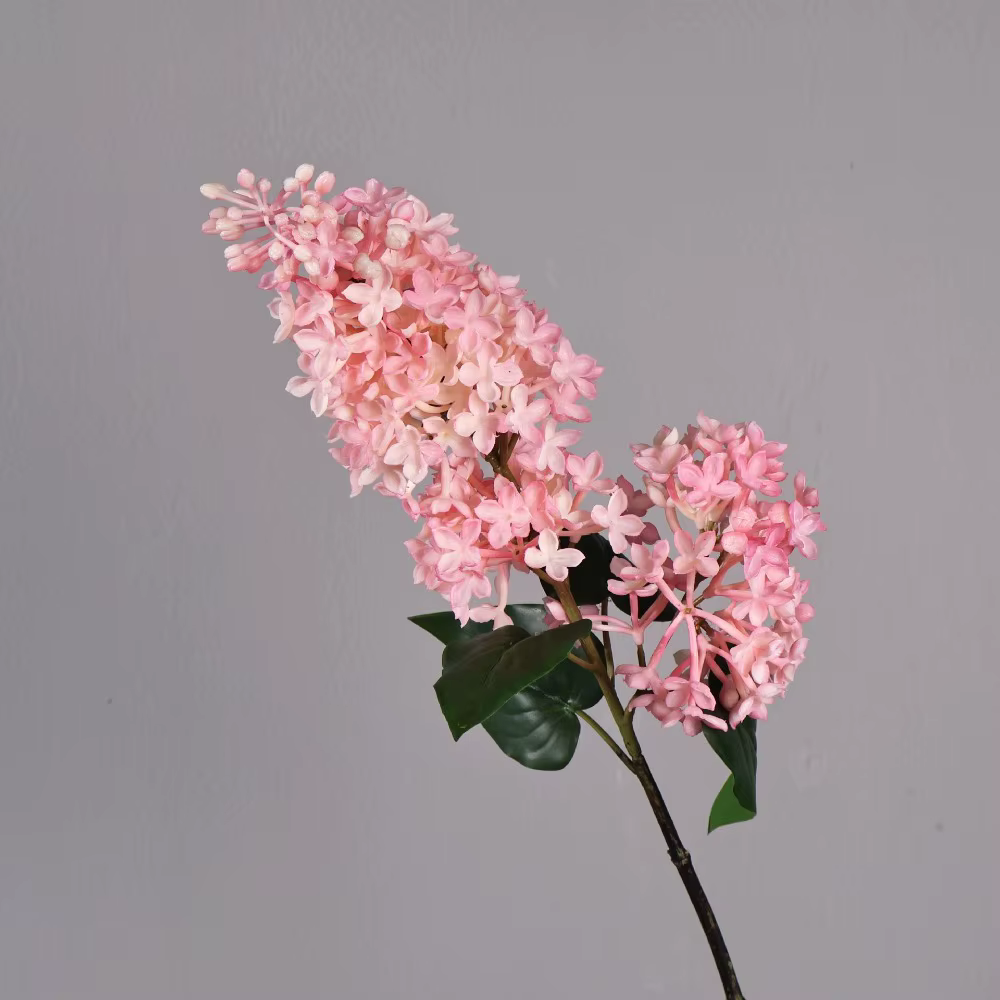 Branche de lilas artificielle réaliste, longue branche, fleur en soie simulée, fleur de lilas décora