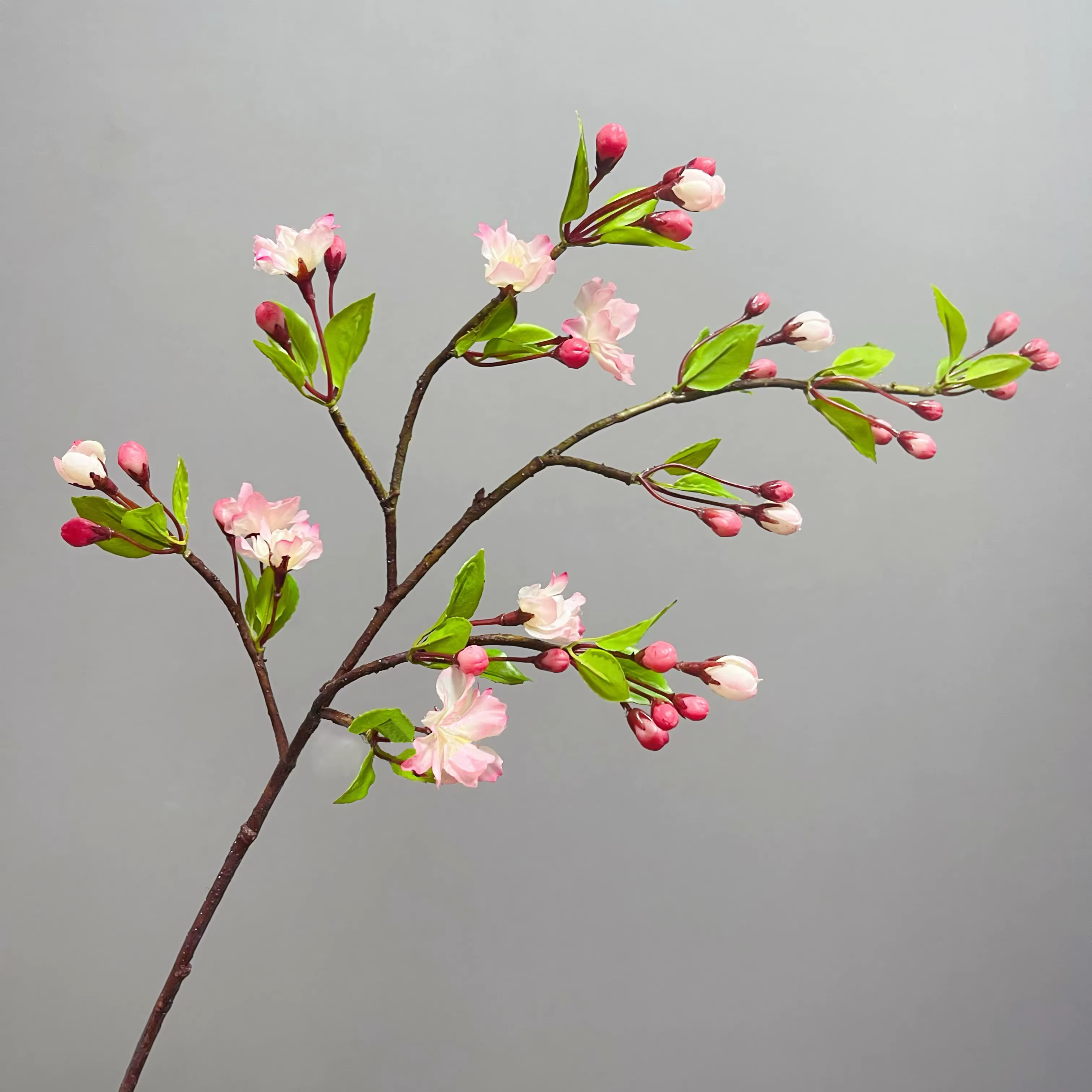 Fausse fleur de pommetier drapée artificielle, ornements de fleurs de cerisier, mariage élégant, mai