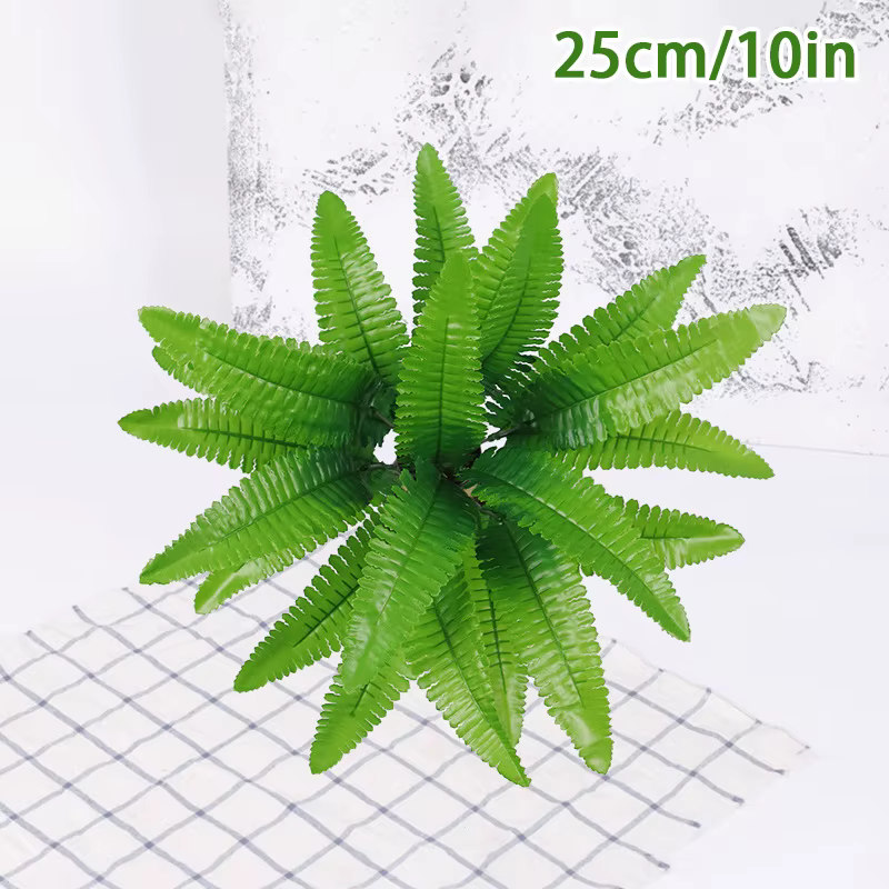 【ZYAA-1】Plantes artificielles réalistes en forme de fougère de Boston, décorations en plastique rési