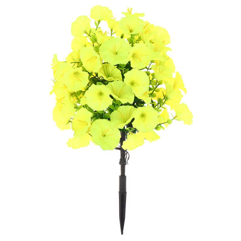Fleurs artificielles de volubilis sur piquet pour la décoration de la maison, du jardin, du patio, d