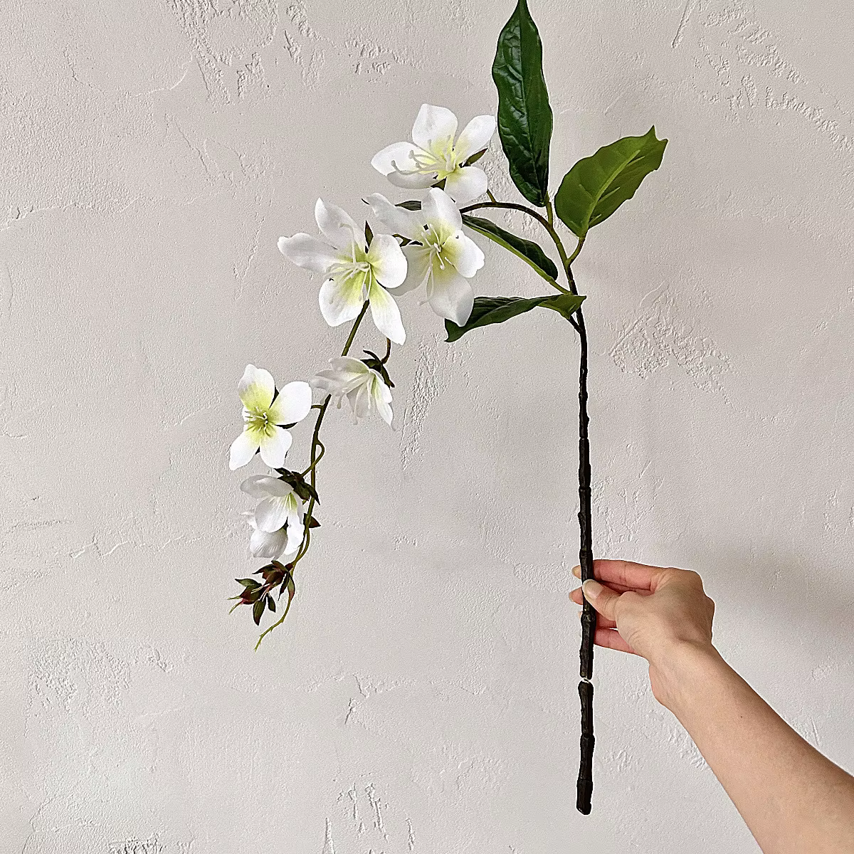 Jasmine Artificiel et Bégonie, Fleur Artificielle de Pêche, Décoration Douce de la Maison, Décoratio