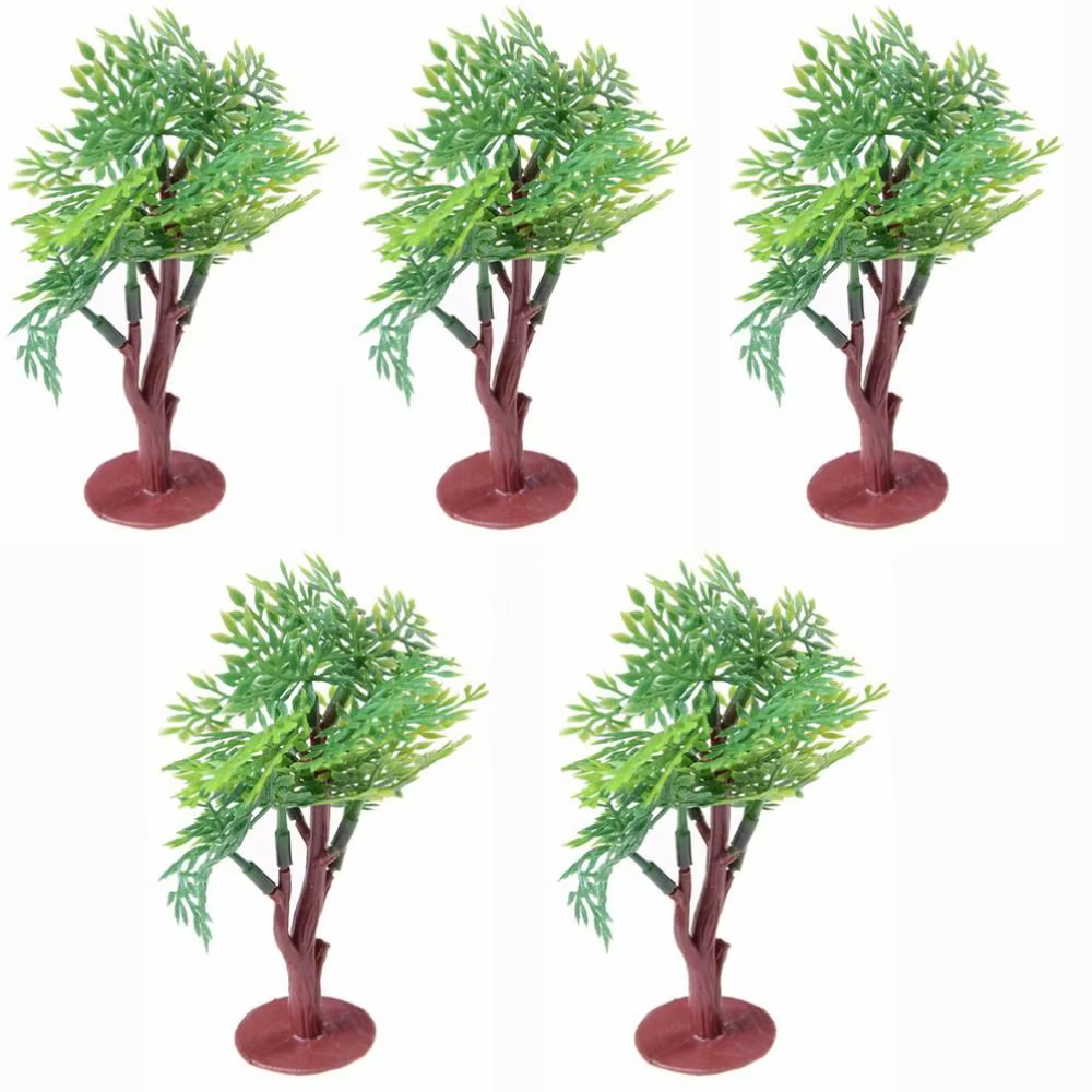 Arbres scène décoration Figurines miniatures Micro-paysage faux arbre Pot de fleur ornements modèle