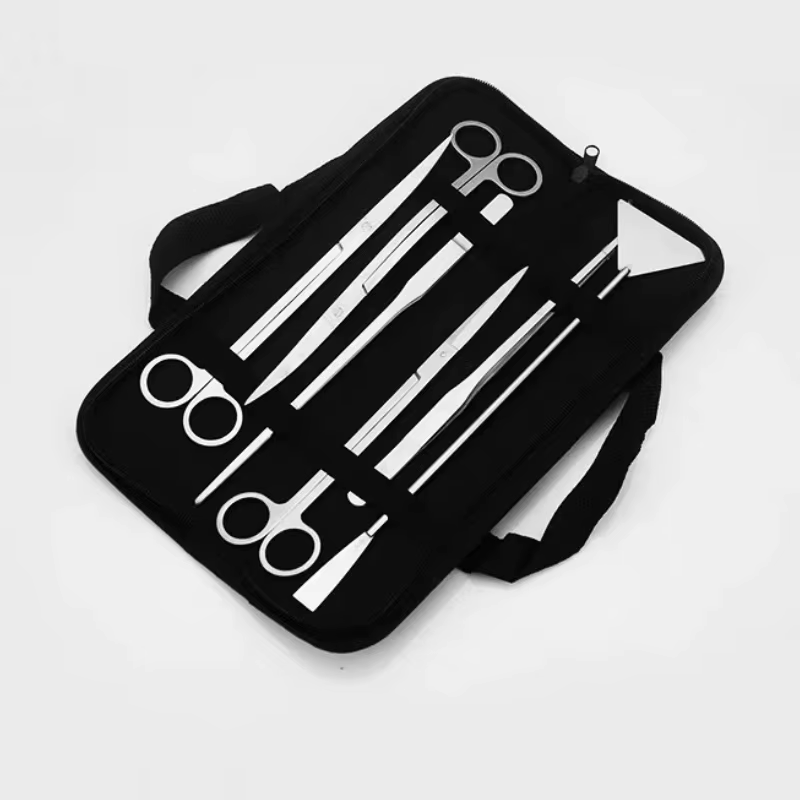 Ensemble d'outils de ciseaux d'aquarium, ciseaux ondulés, pincettes pour plantes, herbes, outils de