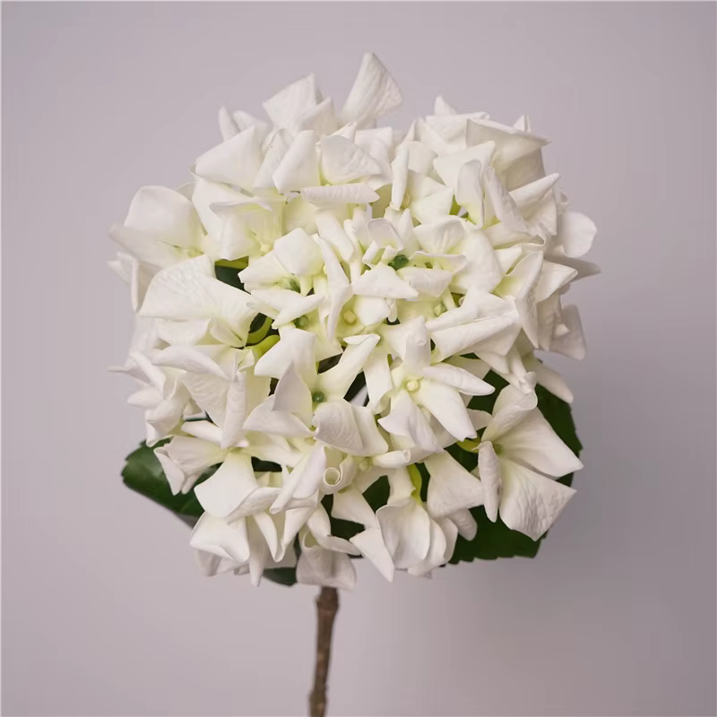 Touchez les fausses fleurs d'hortensia hydratantes, Bouquet de mariée d'hortensia au toucher réel, d