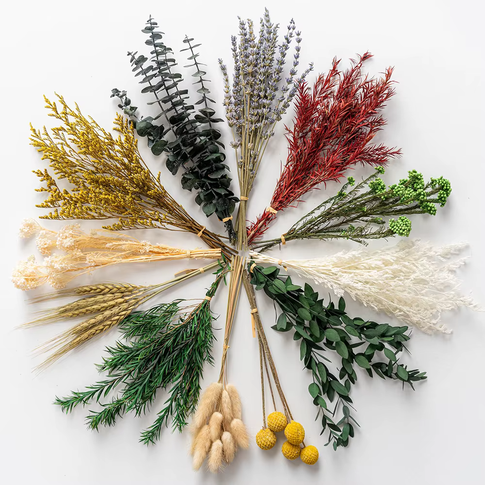 Bouquet de fleurs séchées fait main, kit de bricolage, lavande parfumée, eucalyptus, décoration de v