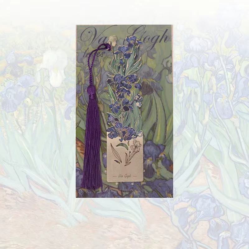 Marque-page en métal creux pour peinture florale, Clip de Page de livre esthétique, accessoires de m