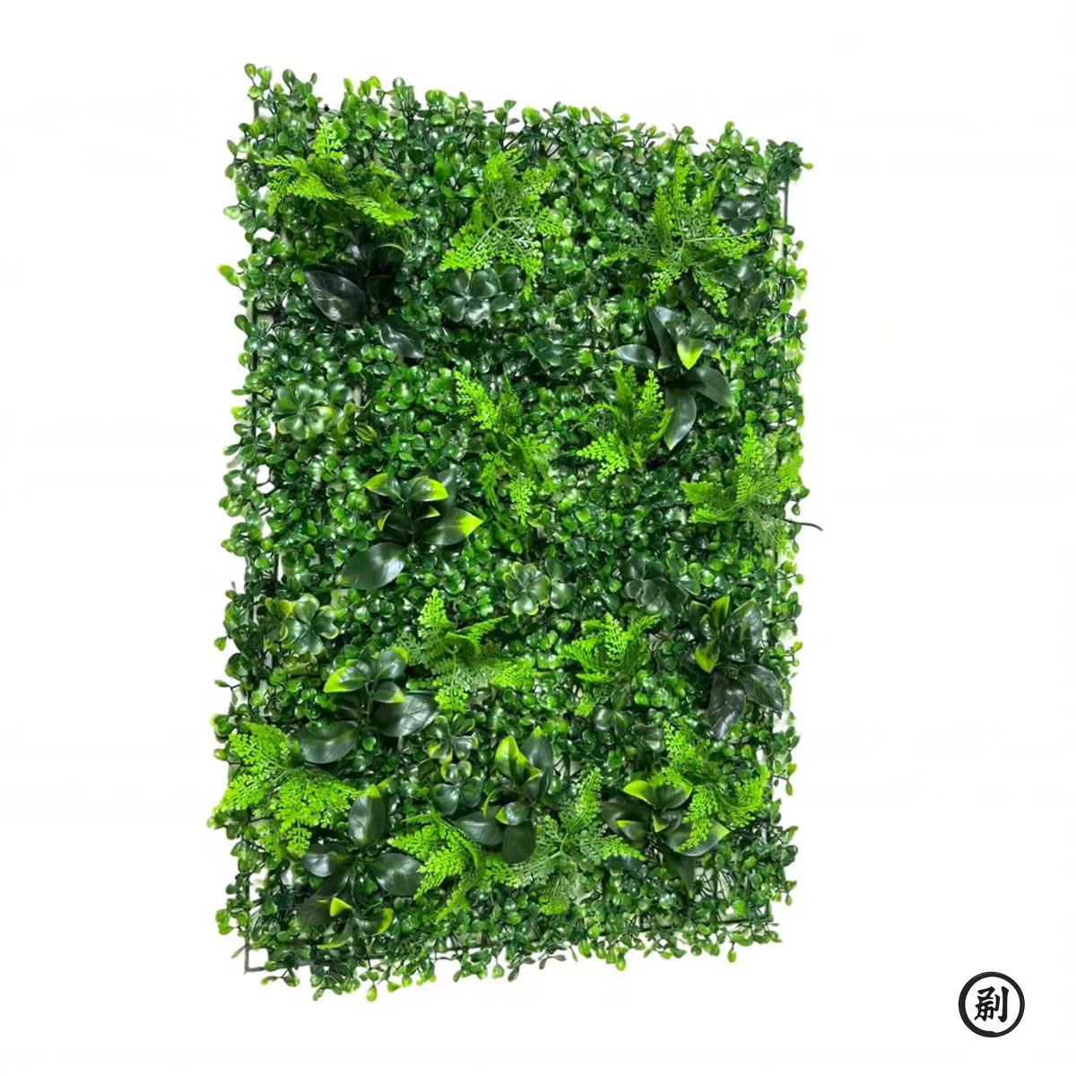 1 panneau mural végétal artificiel anti-UV, écran de séparation en fausse verdure, fond en buis pour