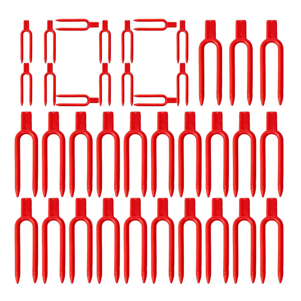 Lot de 100 fourches de plantation – Outil de fixation pour vignes, épingles de jardinage pour fraise