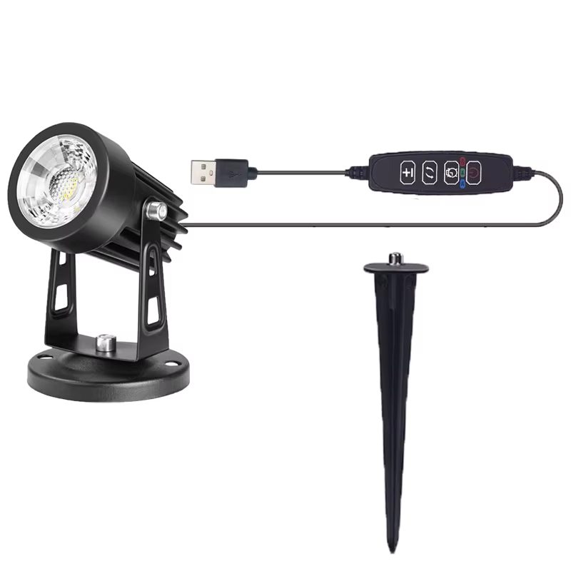 Spot Lumineux LED d'Nikà Intensité Réglable, Lampe Décorative, Plante en Pot, pour la Maison et le S