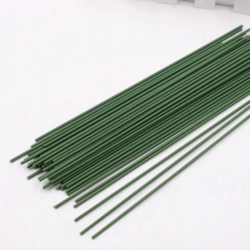 Fil à tige florale, 10/20/30 pièces, 2mm 40cm, artisanat, fil vert foncé pour fleuriste, Arrangement