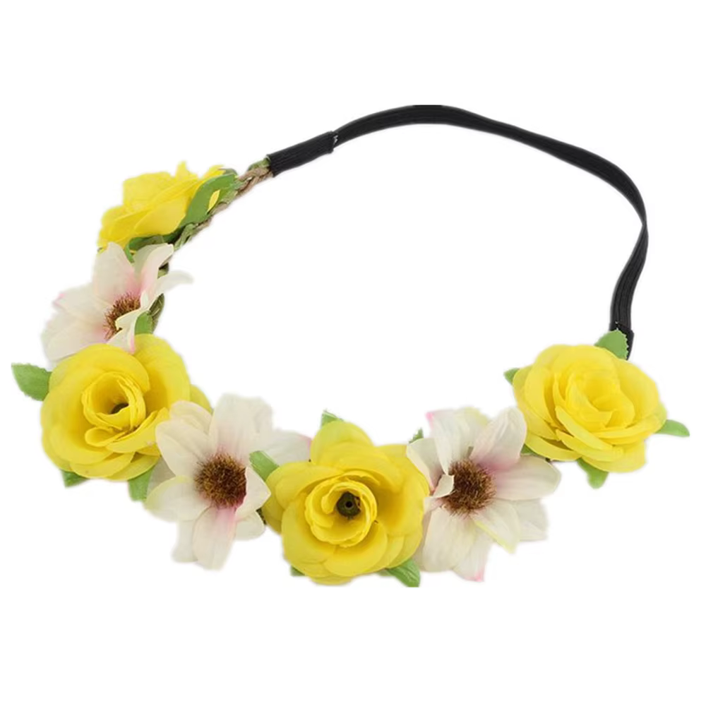 Femmes mariage bandeau fleuri charme fleur diadème fête mariée guirlande princesse couronne filles c