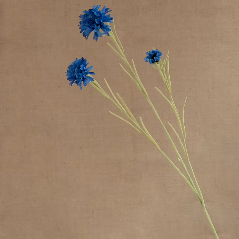 1PC nordique bleu longue branche étoilé bleuet soie fleurs artificielles maison fête de mariage déco