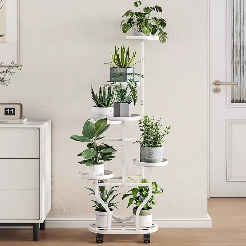 Support pour plantes, support pour fleurs, organisateur de pots de fleurs, fer à 9 couches, étagère 