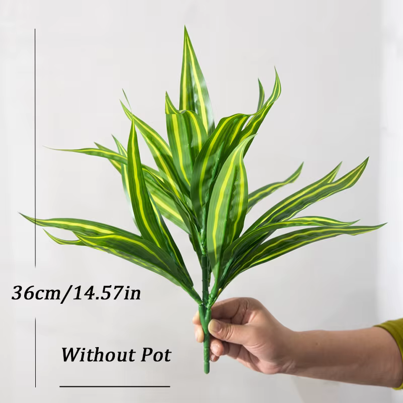Faux combo d'agave en plastique pour la décoration intérieure et le jardin, profitabilité artificiel