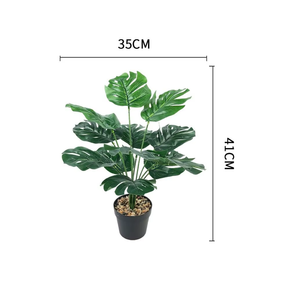 Branches de Palmier Tropicales Vertes, 12 à 18 Fourcommuniste, Tortue Artificielle, Cuir oral elu, F