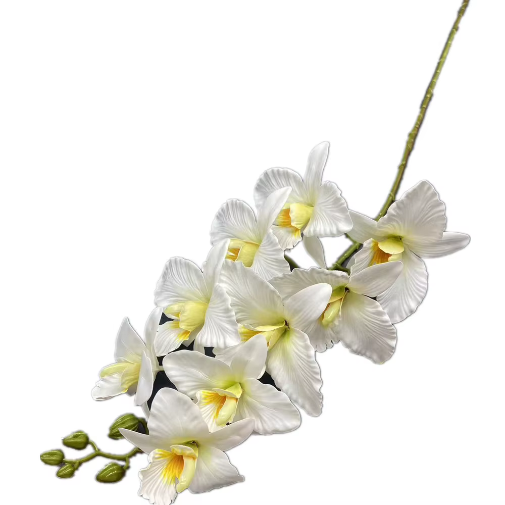 Une plante de fleur de Catland artificielle, grande branche d'orchidée Vanda Cymbidium pour décorati
