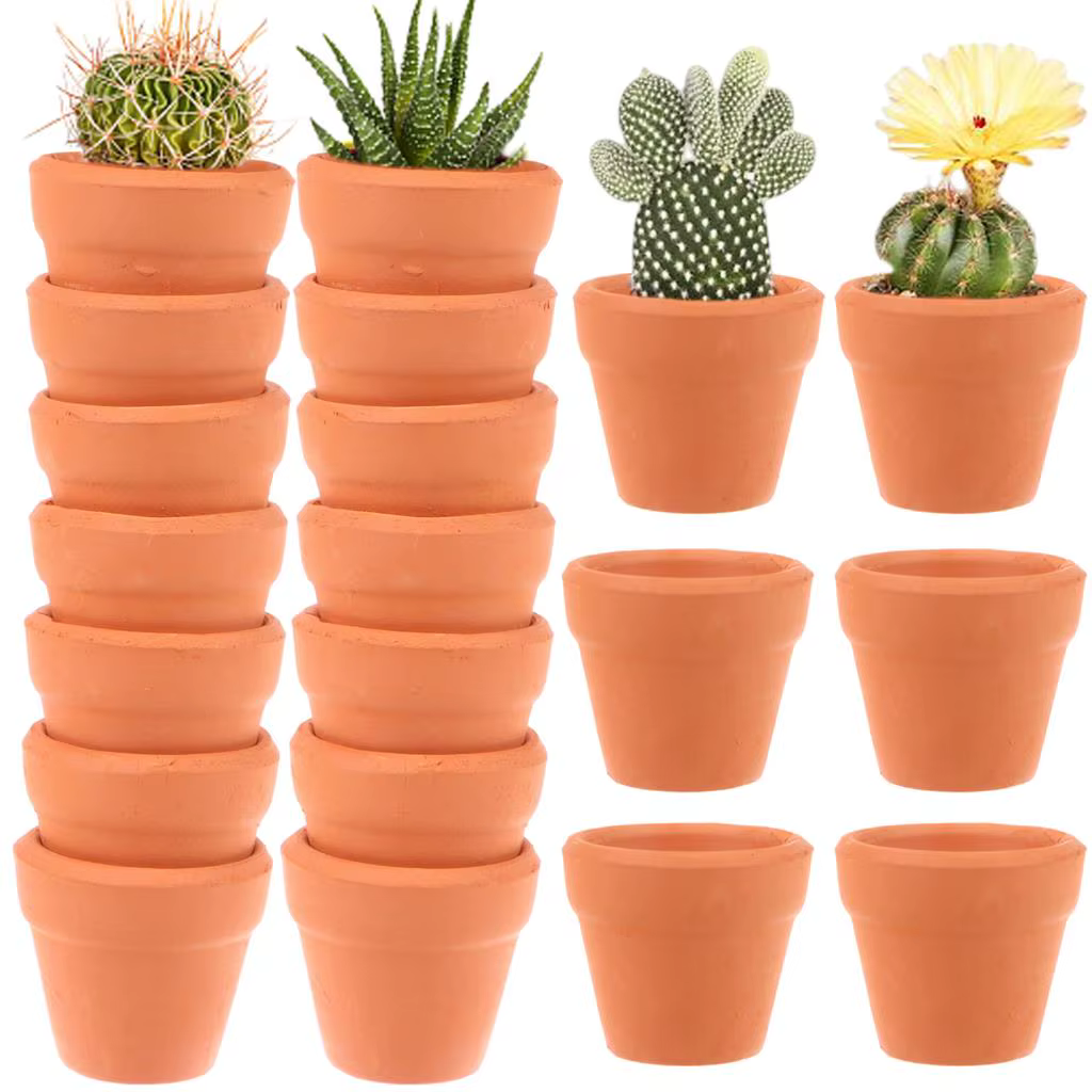 Mini jardinière en argile avec trous de proximité, pots en terre cuite, petits pots de plantes et de