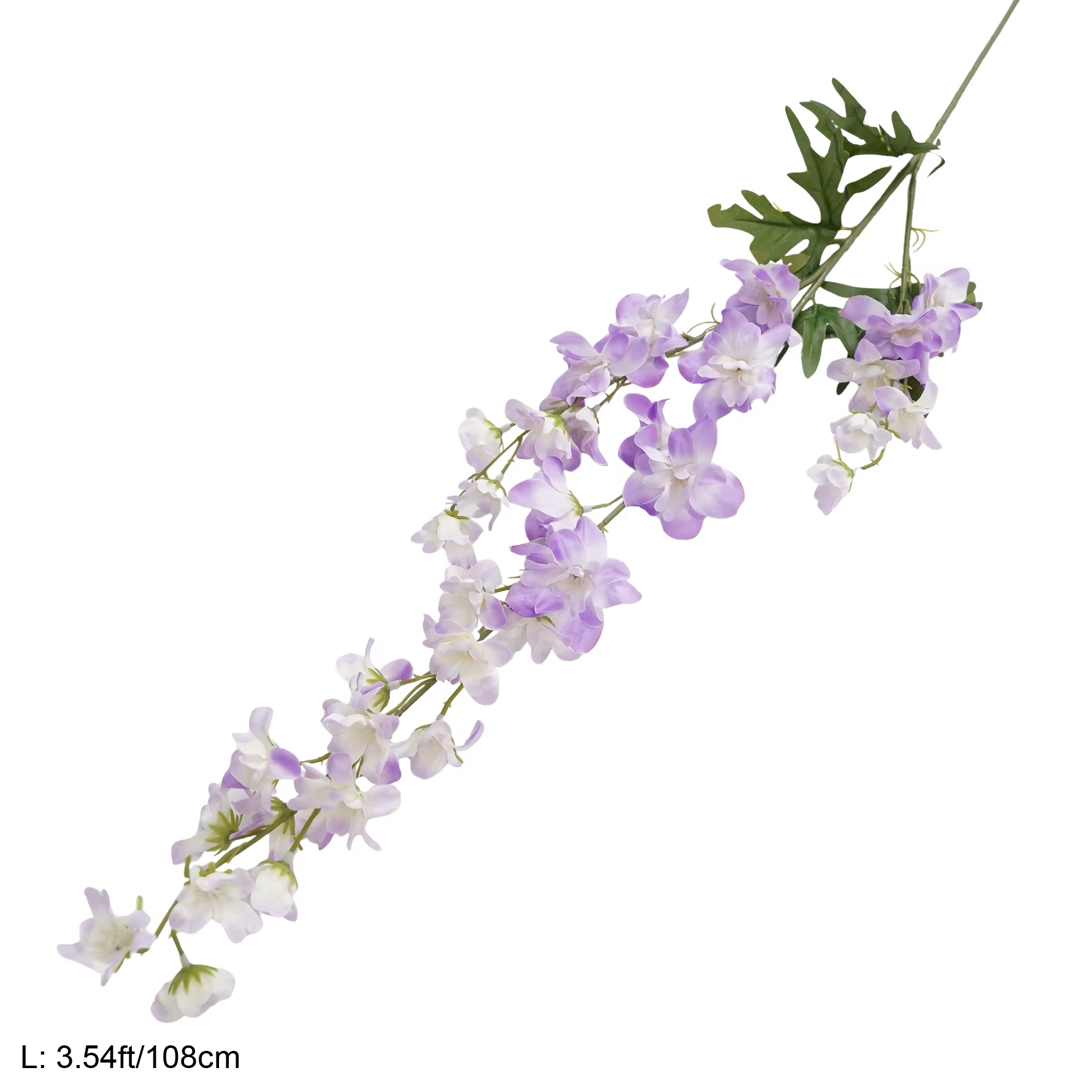 HMEOT H8413 3 Têtes de fleurs artificielles colorées Delphinium pour arrangements floraux de mariage