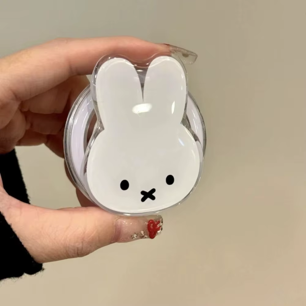 Nouveau support magnétique Kawaii Miffy mignon, pliable, télescopique, portable, pour téléphone, déc