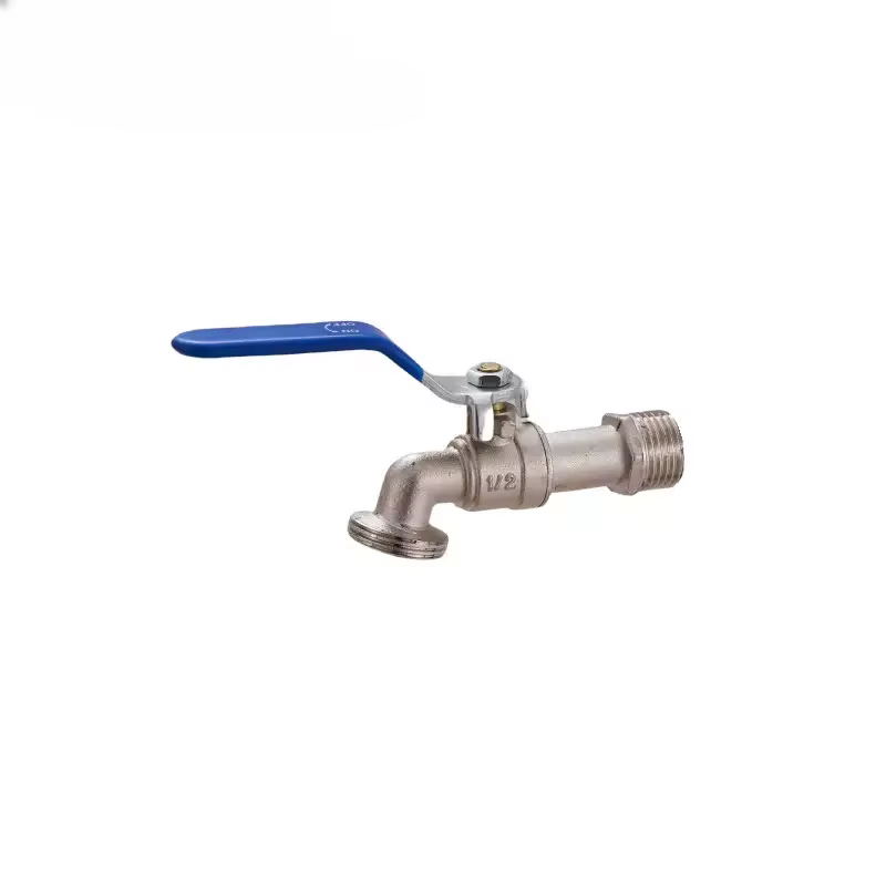 Robinets de jardin en alliage de Zinc, Irrigation industrielle et domestique bleue, avec double mame