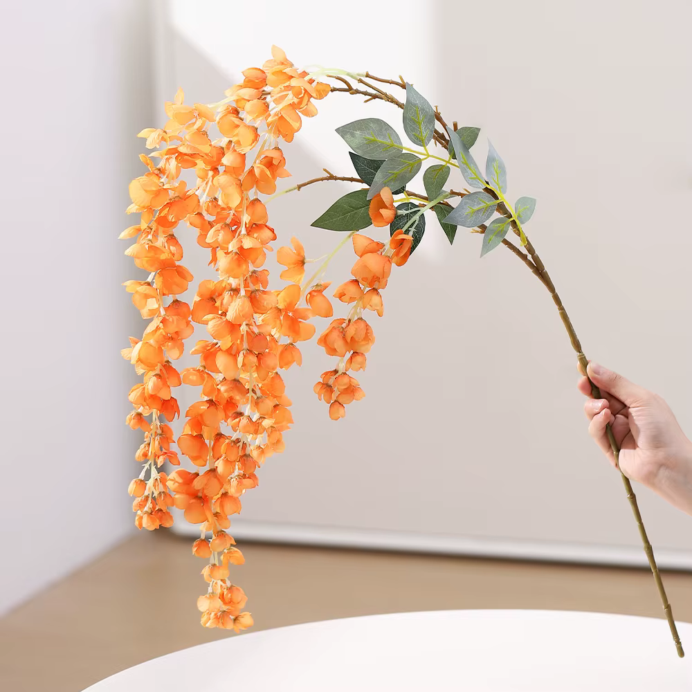 Bouquet de fleurs artificielles 108CM, 1 pièce, fausses fleurs, plantes de vigne pour la décoration 