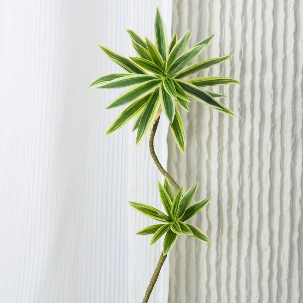 Grandes Branches de Plantes Artificielles Élégantes, Feuilles de Bambou Réalistes au Toucher, Plante