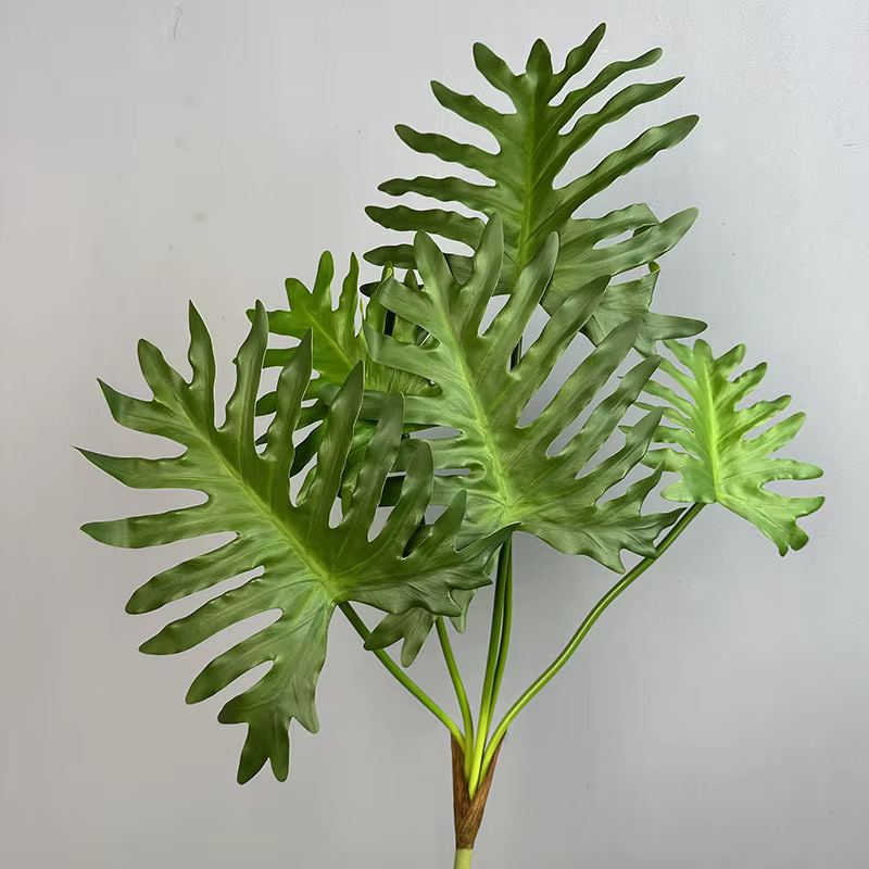 Plantes vertes simulées au toucher, 2 pièces, feuilles de flèche, décoration de la maison, Arrangeme