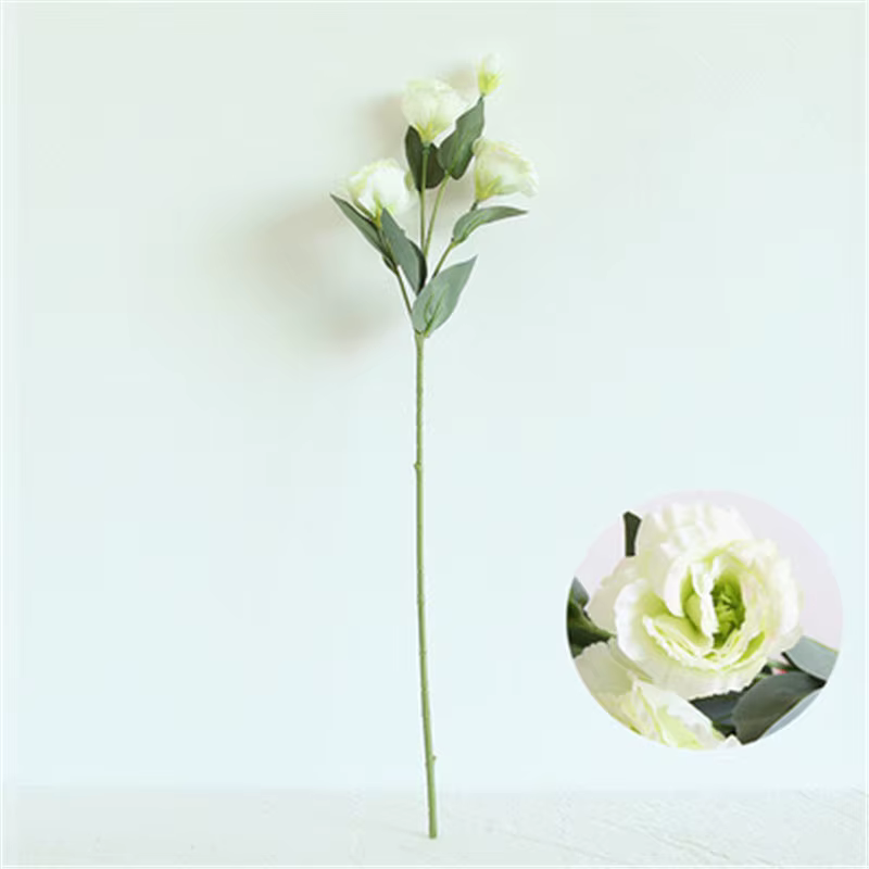 Eustoma Fleur Soie Floral, Décor De Fête De Mariage, Arrangement De Fleurs De Table À Manger À La Ma