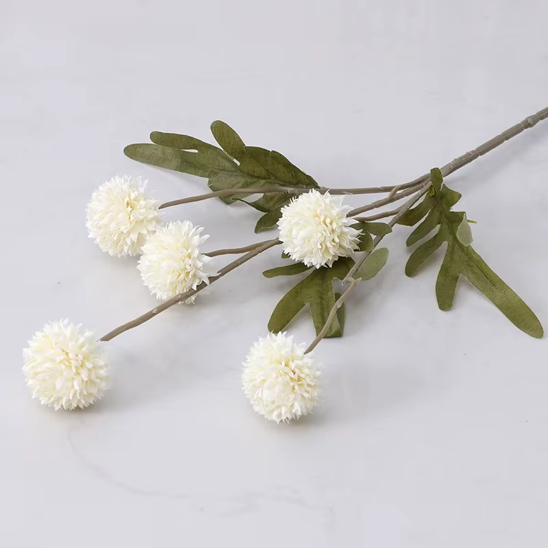 Couleur d'automne 5 têtes pissenlit Style européen-fleur de Simulation tissu fleur décoration floral