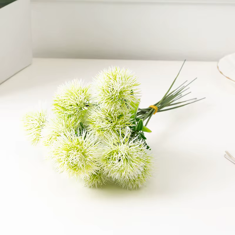 Vert Aloes 2 pièces Simulation pissenlit Bouquet plastique plante verte florale décoration de mariag