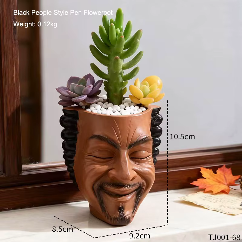 Pot de fleurs de style créatif, conteneur pour plantes vertes, décoration de jardin et de cour, arti
