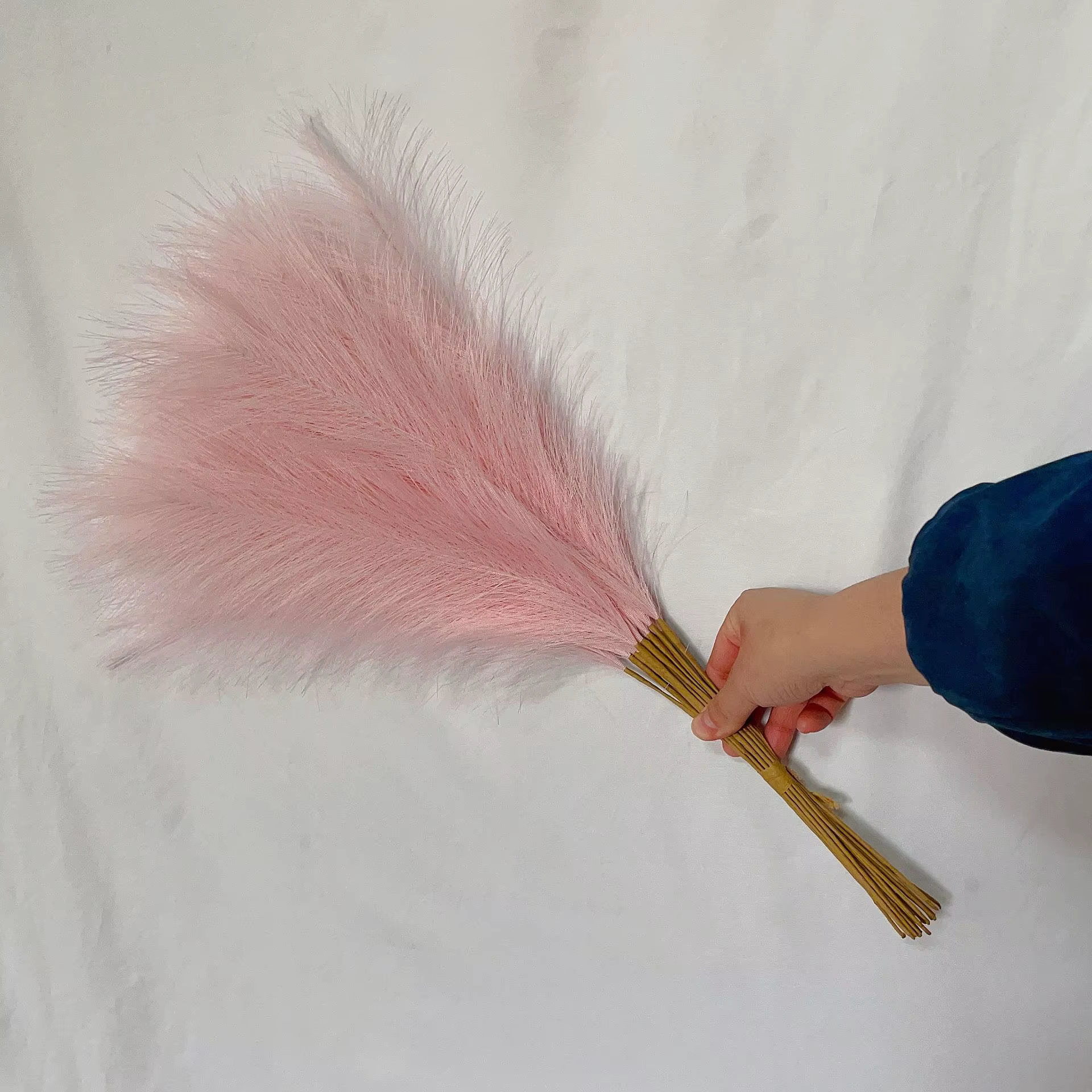 55CM 1 pièces moelleux Pampas herbe Boho décor fleur fausse plante roseau simulé fête de mariage noë