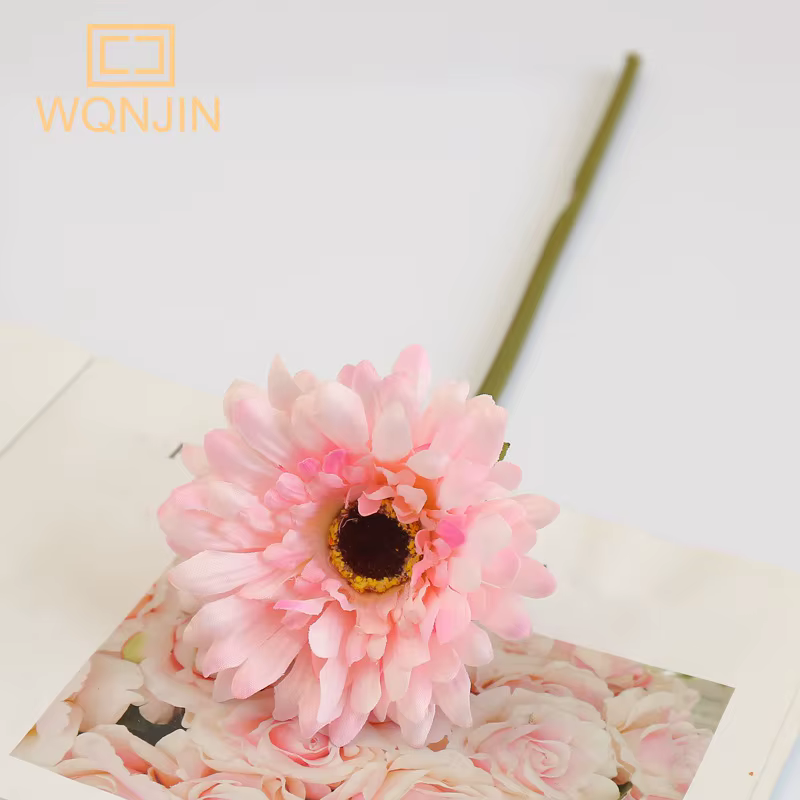 Branche de Fleurs Artificielles Gerbera, Décor de Mariage, Maison, Chrysanthème, Détruire, AndrBouqu