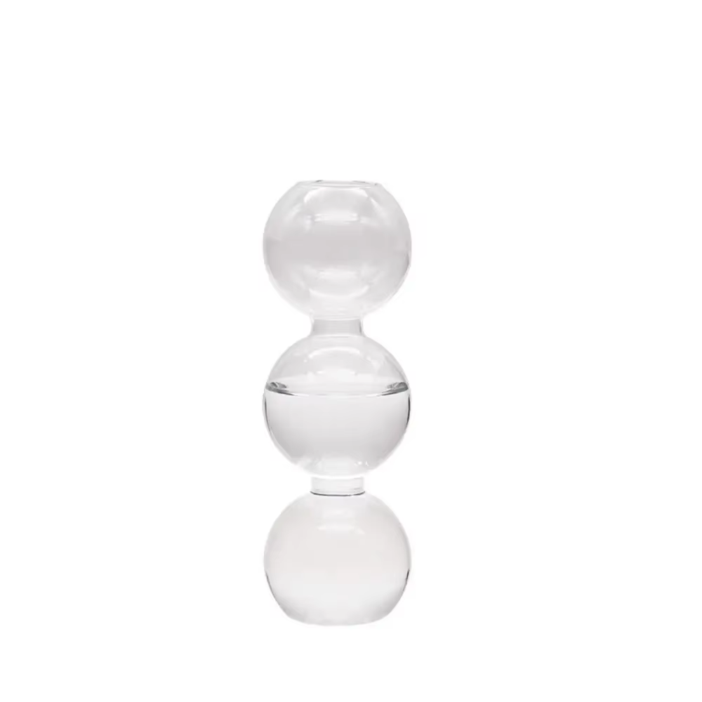 Vase à fleurs hydroponique en verre pour salle à manger, artisanat romantique, pots de fleurs simple
